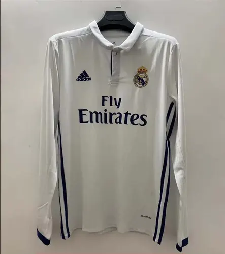 2016/2017 Retro Manga Larga Real Madrid Local Camiseta de Fútbol  — view 1