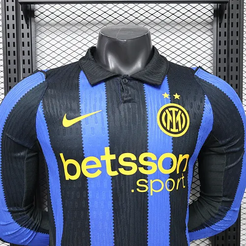 2026/2027 Mangas Longas Versão Jogador Inter Milan Casa Camisa de Futebol   — view 3