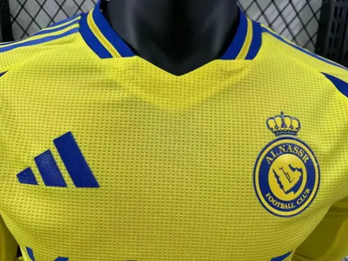 قميص النصر المنزلي بأكمام طويلة نسخة اللاعب لموسم 2024/2025 جودة تايلاندية — view 4