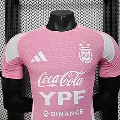 2025/2026 Player Version Argentina Training Clothes Pink Jersey  — view 3