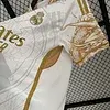 2023/2024 Real Madrid Camisa Edição Especial Dragão Dourado Branco Futebol  — view 8