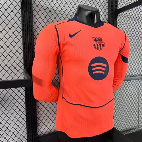 2025/2026 Manga Larga Versión Jugador Barcelona Tercera Camiseta Visitante Fútbol  — view 6