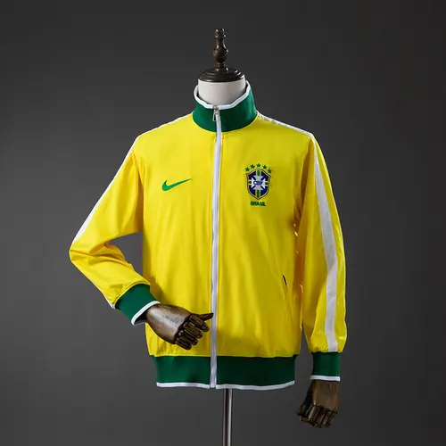 2026 Brazil 10/11 Coupe-Vent -Jaune S-XXL Maillot de Foot AAA qualité fan