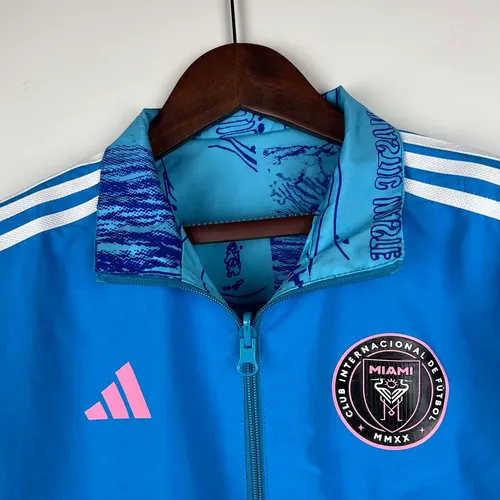 2023/2024 Inter Miami Reversible Windbreaker Blau Fußballtrikot AAA fan-gradät — view 7