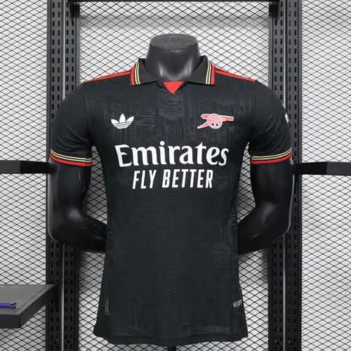 2025/2026 Spielerversion Arsenal Sonderausgabe Schwarz Fußballtrikot 