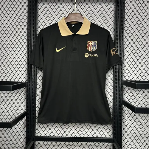2024/2025 Barcelone Polo Noir Maillot de Foot  — view 1