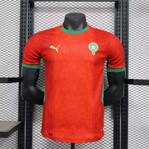 2025 Spielerversion Marokko Nationalmannschaft Heim-Fußballtrikot AAA Fan-Qualität