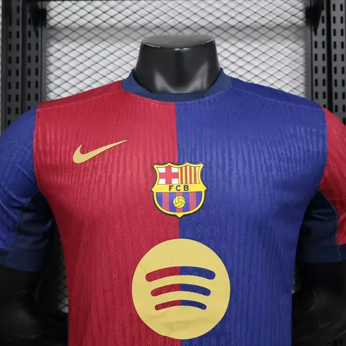 2024/2025 Spielerversion Barcelona Heim Ohne Spotify AAA fan-gradät — view 3