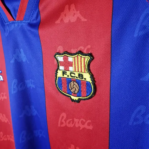 1996/1997 Retro Barcelona Football Shirt Home  — view 5