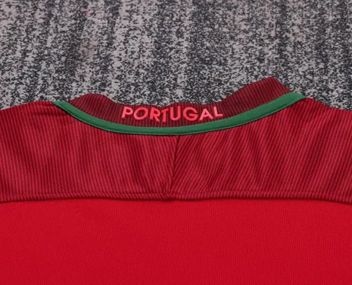 2016 Retro Portugal Home Football Shirt  Kids Size — view 4