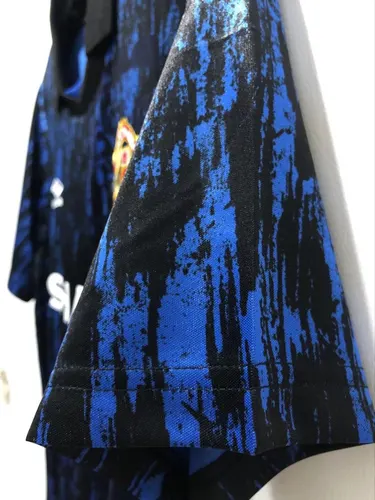 1993 Retro Manchester United blue Football Shirt  — view 8