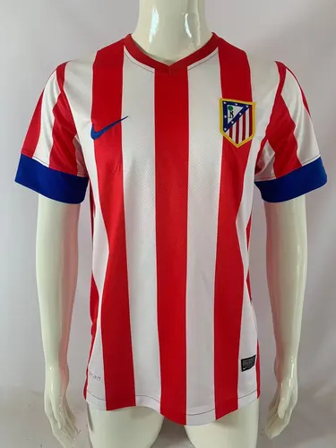2012-2013 Retro Atletico Madrid Home Soccer Jersey  — view 1