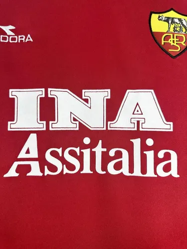 1998-1999 Retro Manga Longa Roma Uniforme Casa Jersey Futebol  — view 6