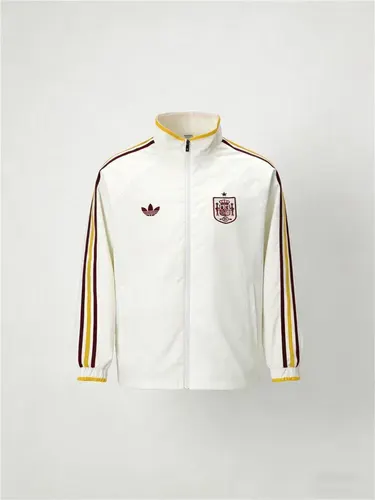 2026 Spain Nationalmannschaft Windbreaker Weiß Fußballtrikot Set   — view 2