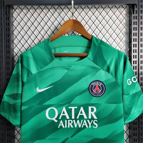 2023/2024 Psg Paris Saint-Germain Goalkeeper Green Football Shirt — view 3
