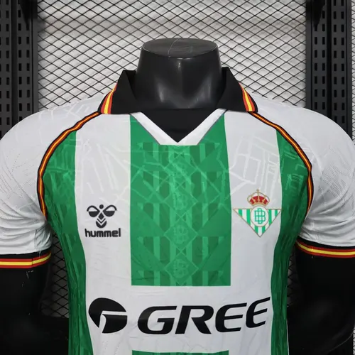 2025/2026 Player Version Real Betis Heim Fußballtrikot AAA fan-gradät — view 3