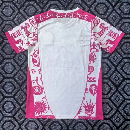 2026 Mexiko Trainingsanzug Pink Fußballtrikot  — view 2