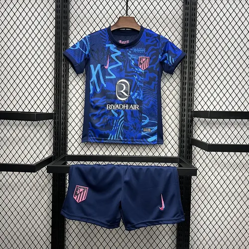 2024/2025 Atletico Madrid Tercera Camiseta Visitante Calidad Thai Talla Infantil — view 1