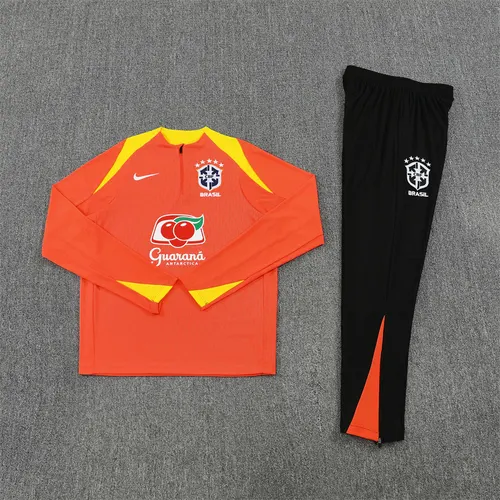 2026 Brasilien Halblanger Trainingsanzug Fußballtrikot AAA Fan-Qualität Anzug 01 — view 2