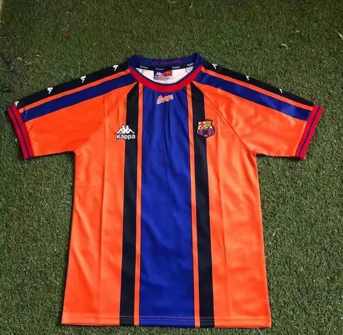 1997/1998 رجعي برشلونة قميص خارج الأرض جودة تايلاندية — view 1
