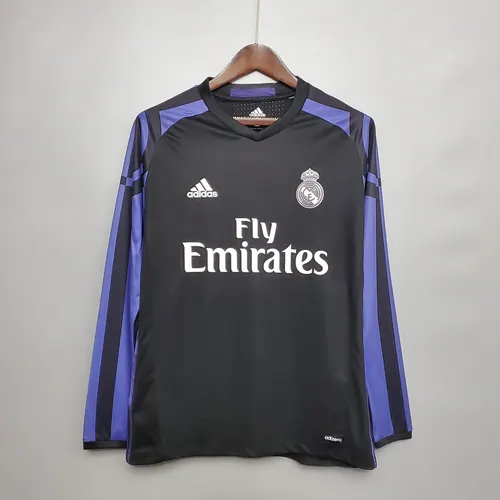 2016/2017 Retro Langarm Real Madrid Dritt-Auswärts