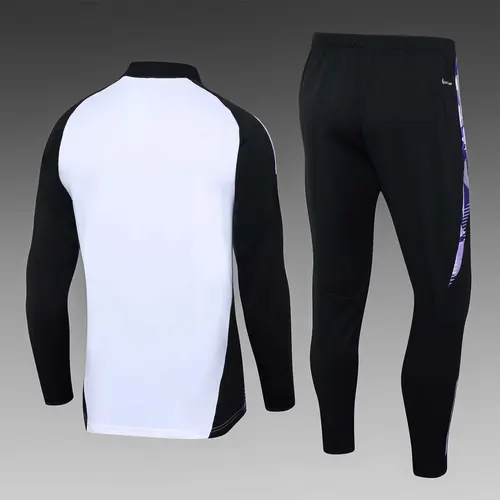 2024-2025 Deutschland Half-Pull Trainingsanzug Weiß Trikot-Set — view 2