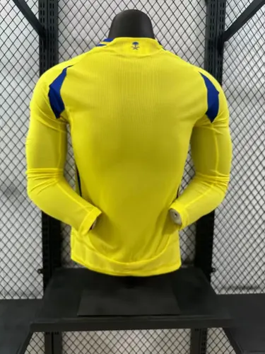 قميص النصر المنزلي بأكمام طويلة نسخة اللاعب لموسم 2024/2025 جودة تايلاندية — view 2