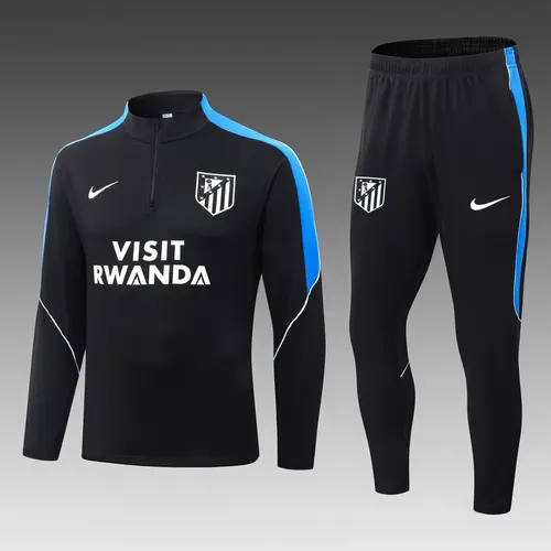2026/2027 Atletico Madrid Survêtement Mi-Tirant Noir Maillot Football  