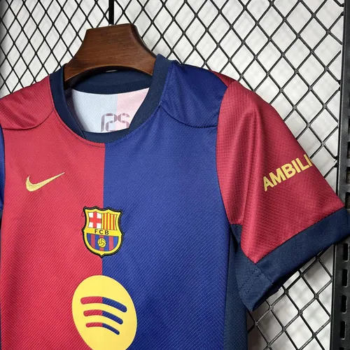 2024/2025 Barcelona Home No Spotify Football Shirt  Kids Size — view 5