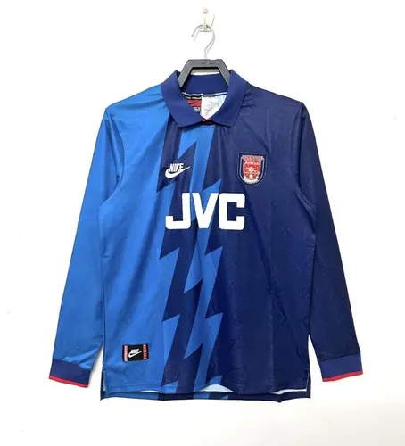 Camisa de Futebol Retro 1995-1996 Manga Longa Arsenal Visitante  — view 1