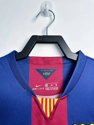 2014/2015 Retro Langarm Barcelona Fußballtrikot Heim  — view 3