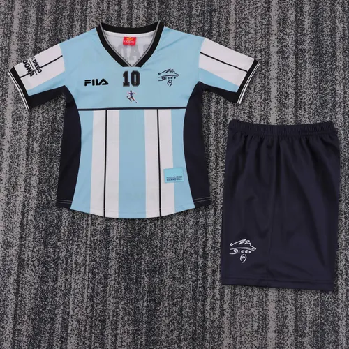 2001 Retro Argentinien Nationalmannschaft Maradona Gedenkausgabe Trikot  Kindergröße — view 1