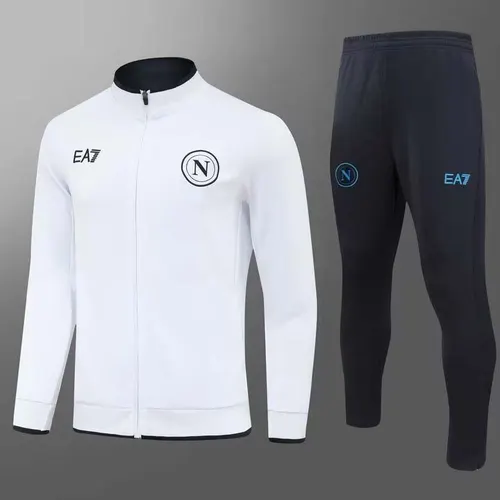 2024 Napoli Long Zipped Jacket white Football Shirt  Set — view 1