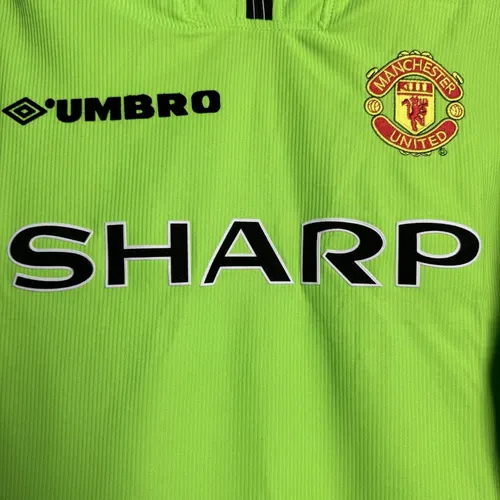 1998-1999 Retro Manga Larga Manchester United Portero Camiseta de Fútbol  — view 6