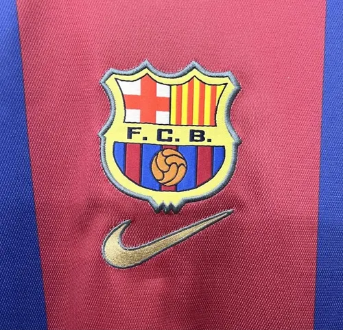 1998/1999 Camisa de Futebol Casa Retrô Barcelona  — view 3