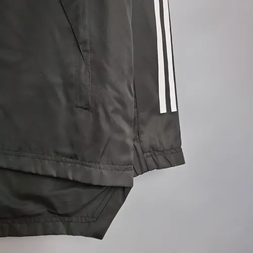 Chaqueta Cortavientos Real Madrid Negra 2021 (Borde Blanco y Rojo) — view 8