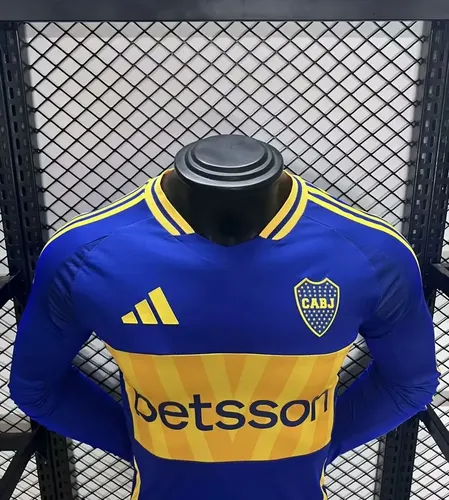 قميص بوكا جونيورز المنزلي بأكمام طويلة نسخة اللاعب لموسم 2024/2025 جودة تايلاندية — view 3