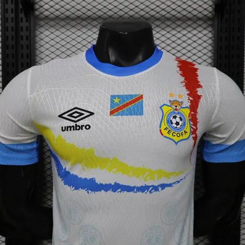 2026 Spielerversion Kongo Auswärts Weiß Fußballtrikot AAA Fan-Qualität — view 3