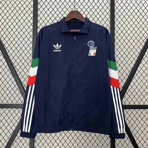 2024 Italien Windjacke Blaues Trikot