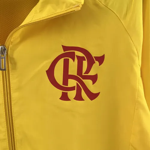 2023 Flamengo Windbreaker yellow Soccer Jersey  — view 6