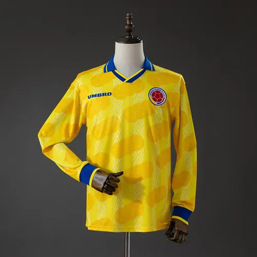1994 Colombia Home Retro Long Sleeve Jersey  — view 1