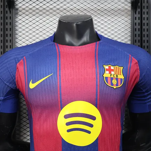 قميص برشلونة المنزلي لكرة القدم نسخة اللاعب 2025/2026 جودة تايلاندية — view 5
