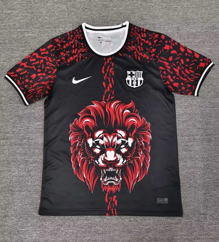 2025/2026 Barcelona Sonderausgabe Löwenkopf Rot Fußballtrikot  — view 1