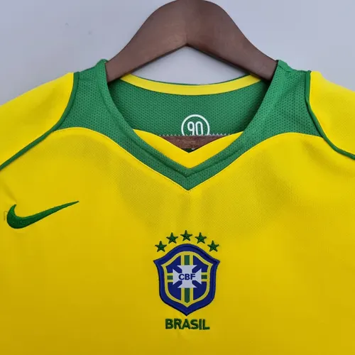 2004 Retro Brasilien Trikot Heim — view 4
