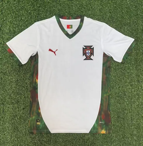 2025/2026 Portugal Gedenkedition Weiß Fußballtrikot AAA fan-gradät — view 1
