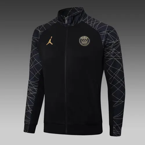 2023/2024 Psg Paris Saint-Germain Long Zipped Jacket Black Set — view 3