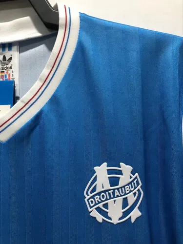 1990 Retro Olympique de Marseille Camiseta Visitante Fútbol  — view 4