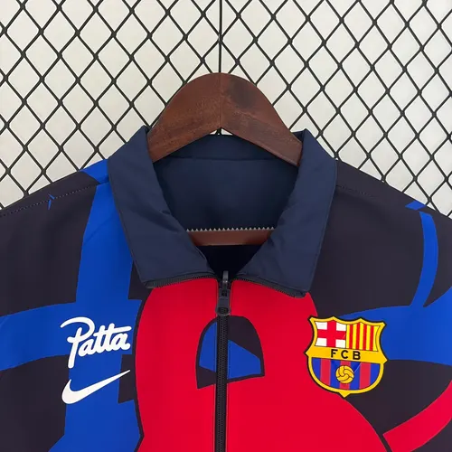 2025/2026 Barcelona Jaqueta Corta-Vento Reversível de Futebol  05 — view 4