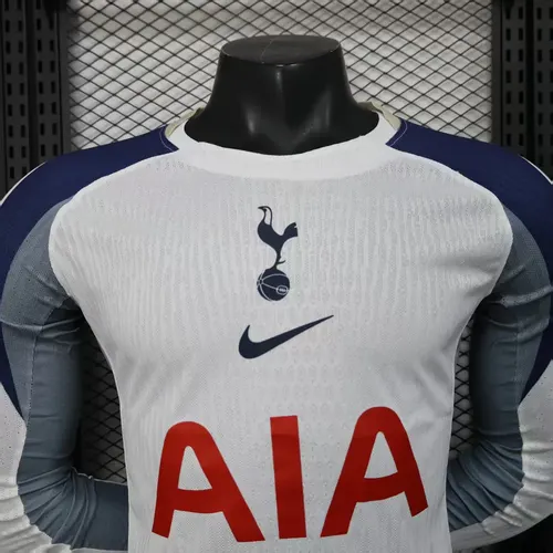 2025/2026 Long Sleeve Player Version Tottenham Home Advertising Football Shirt  — view 3