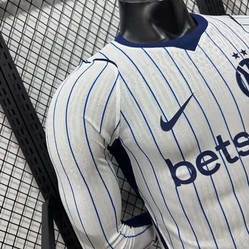 Camisa de Futebol Inter de Milão 2026/2027 Fora Manga Longa Versão Jogador   — view 6